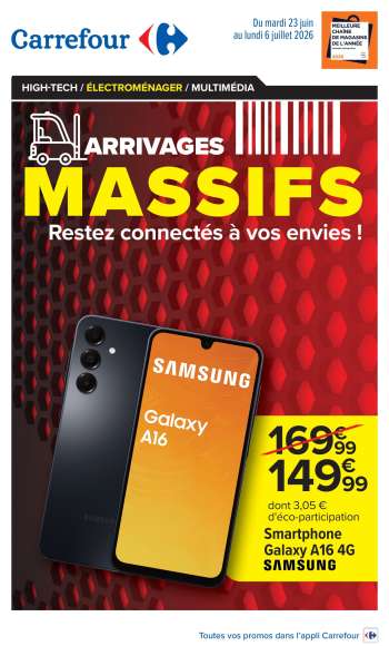 Catalogue Carrefour Hypermarchés - 23/06/2026 - 06/07/2026.