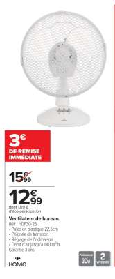 Ventilateur de bureau