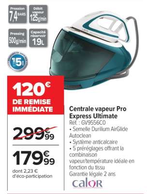 Centrale Vapeur Pro Express Ultimate
