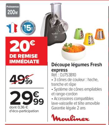 Découpe légumes Fresh express