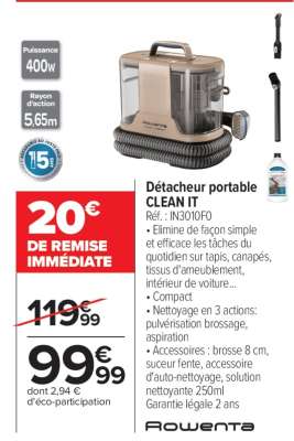 Détacheur portable CLEAN IT