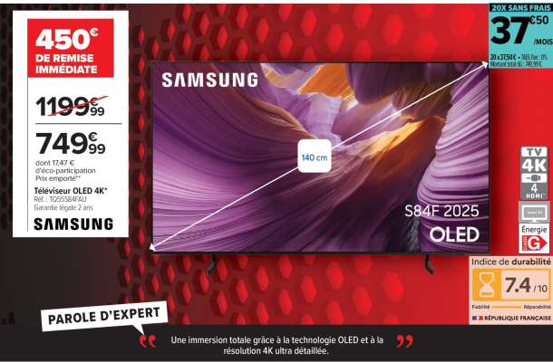 Téléviseur OLED 4K Samsung