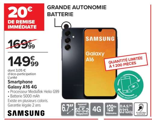 Smartphone Galaxy A16 4G