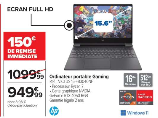 Ordinateur portable Gaming
