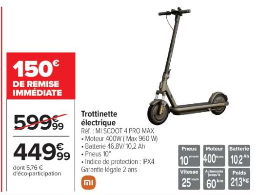 Trottinette électrique