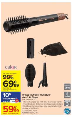 Brosse soufflante multistyler 4 en 1 Air Shape