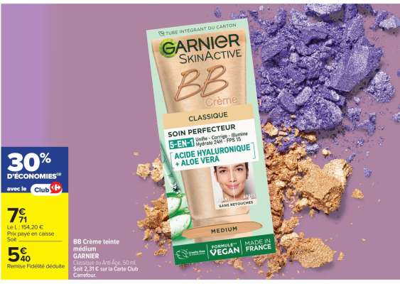 BB Crème teinte medium GARNIER