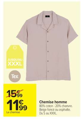 Chemise homme