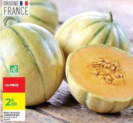 Melon charentais CARREFOUR BIO