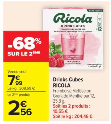 Drinks Cubes RICOLA