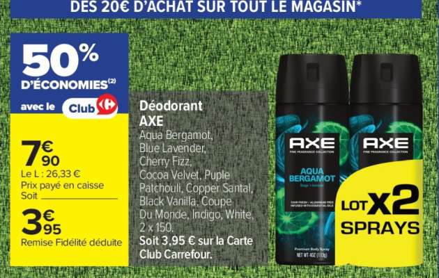 DÉODORANT "AXE"