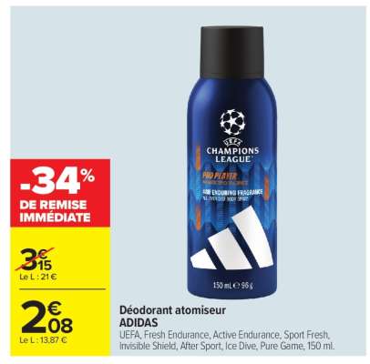 Déodorant atomiseur ADIDAS