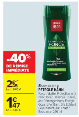 SHAMPOOING 'PETROLE HAHN'