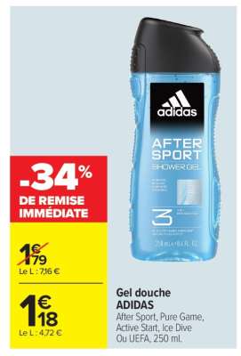 GEL DOUCHE ADIDAS
