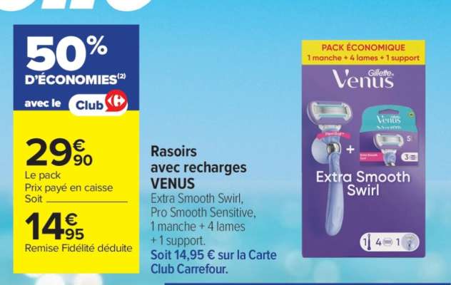 Rasoirs avec recharges VENUS