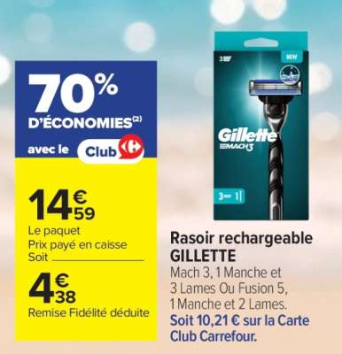 Rasoir Rechargeable Gillette