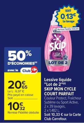 Lessive liquide "Lot de 2"