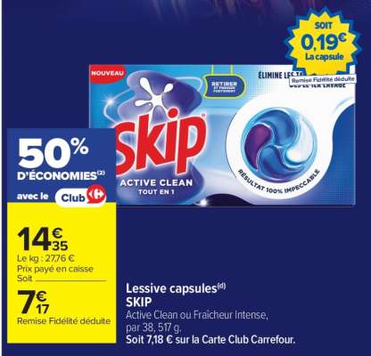 LESSIVE CAPSULES "SKIP"