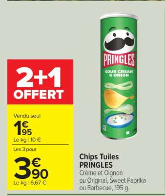 Chips Tuiles PRINGLES