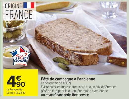 Pâté de campagne à l'ancienne