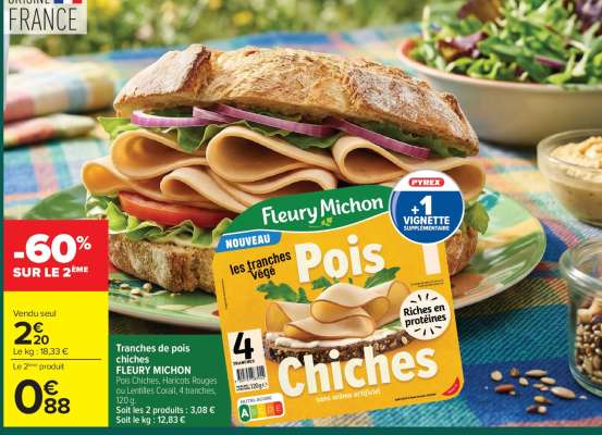 Tranches de pois chiches