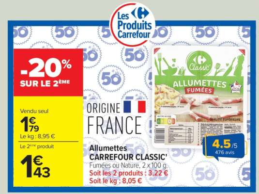 ALLUMETTES CARREFOUR CLASSIC