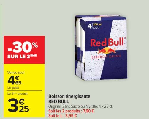 Boisson énergisante 'Red Bull'