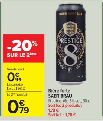 Bière forte SAER BRAU