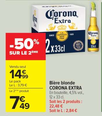 BIÈRE BLONDE 'CORONA EXTRA'