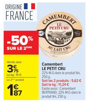 CAMEMBERT LE PETIT CRU