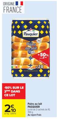 Pains au lait