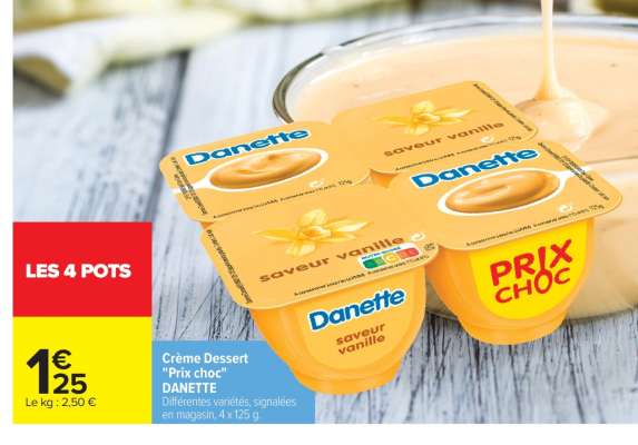 Crème dessert «Prix choc» DANETTE