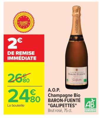 A.O.P. Champagne Bio BARON-FUENTÉ "GALIPETTES"