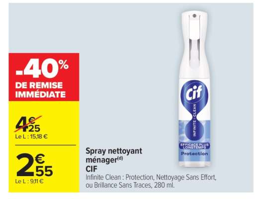 SPRAY NETTOYANT MÉNAGER “CIF”