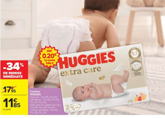 Couches HUGGIES