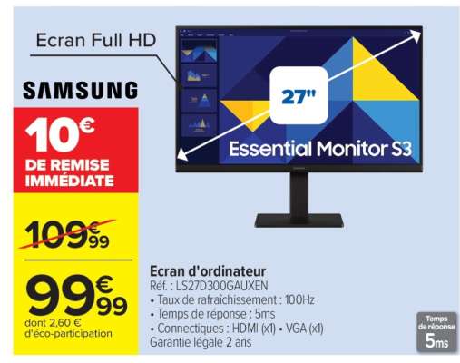 Samsung Essential Monitor S3