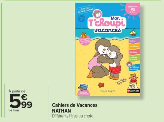 Cahiers de vacances Nathan