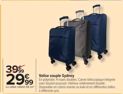 Valise Souple Sydney