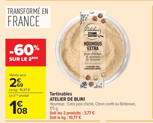 Tartinables ATELIER DE BLINI