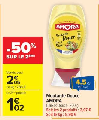 Moutarde Douce "Amora"