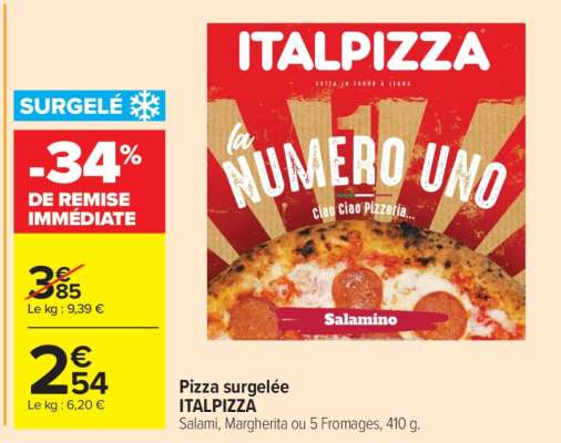 PIZZA SURGELEE ITALPIZZA