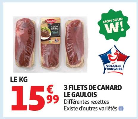 3 Filets De Canard Le Gaulois