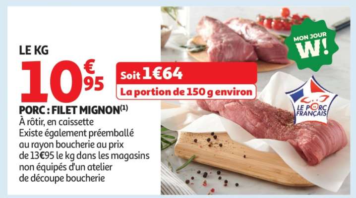 Porc : Filet Mignon