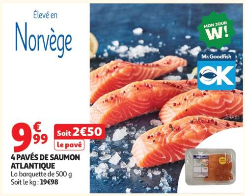 4 Pavés De Saumon Atlantique