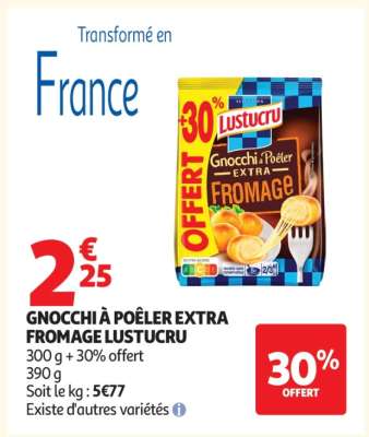 Gnocchi À Poêler Extra Fromage Lustucru