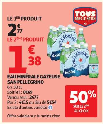 Eau minérale gazeuse SAN PELLEGRINO