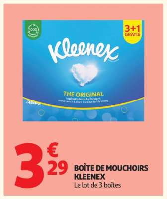 BOÎTE DE MOUCHOIRS “KLEENEX”