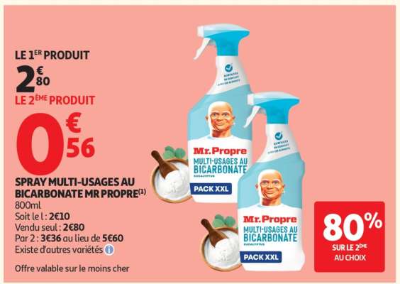 SPRAY MULTI-USAGES AU BICARBONATE MR PROPRE