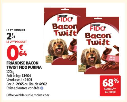 FRIANDISE BACON TWIST FIDO PURINA