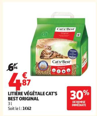 LITIÈRE VÉGÉTALE CAT'S BEST ORIGINAL